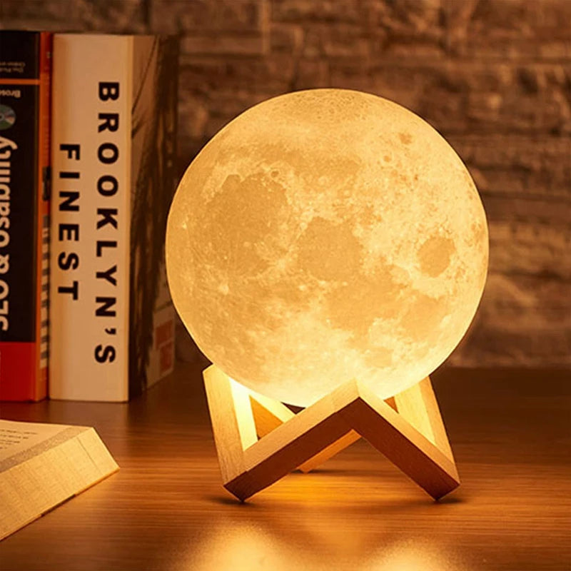 LED Book Light Moon Light Star Lamp DIY Moon Night Light Child Birthday Gift Bedroom Decoration Night Light Atmosphere Lights